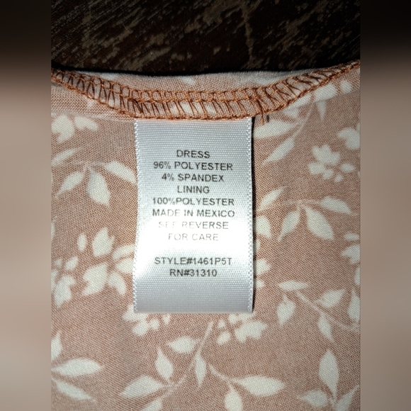 The General Good Floral Orange Dress Crisscross Strappy Size Large NWOT - Picture 10 of 16